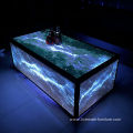 Commercial plastic rechargeable led furniture sets